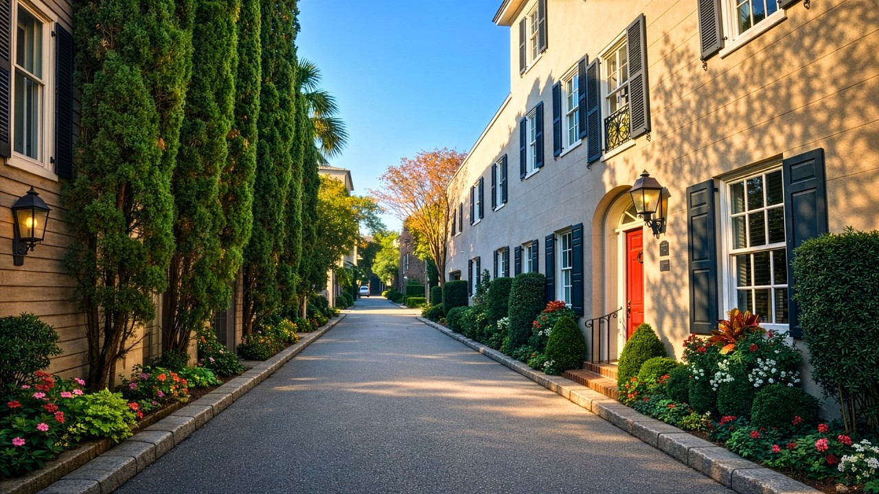 Charming American Neighborhood Scenic Drive | Charleston, SC