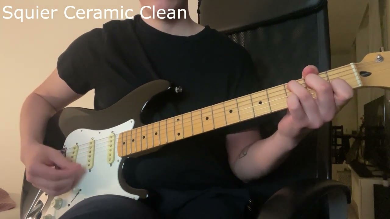 -89 Squier Ceramic vs. Fender Tex Mex Pickup Comparison