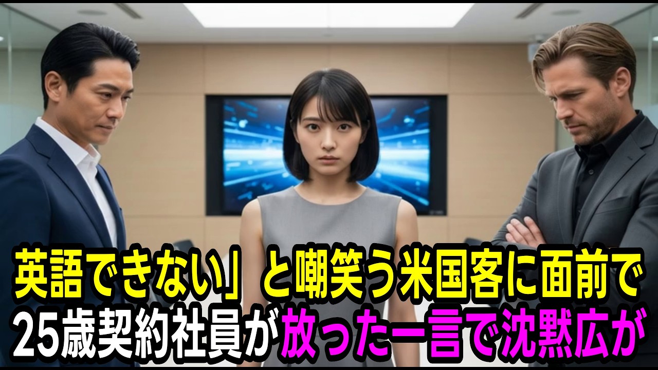 「英語できないくせに」アメリカ顧客にバカにされた25歳契約社員…会議室で彼女が口を開くと全員が凍りついた展開