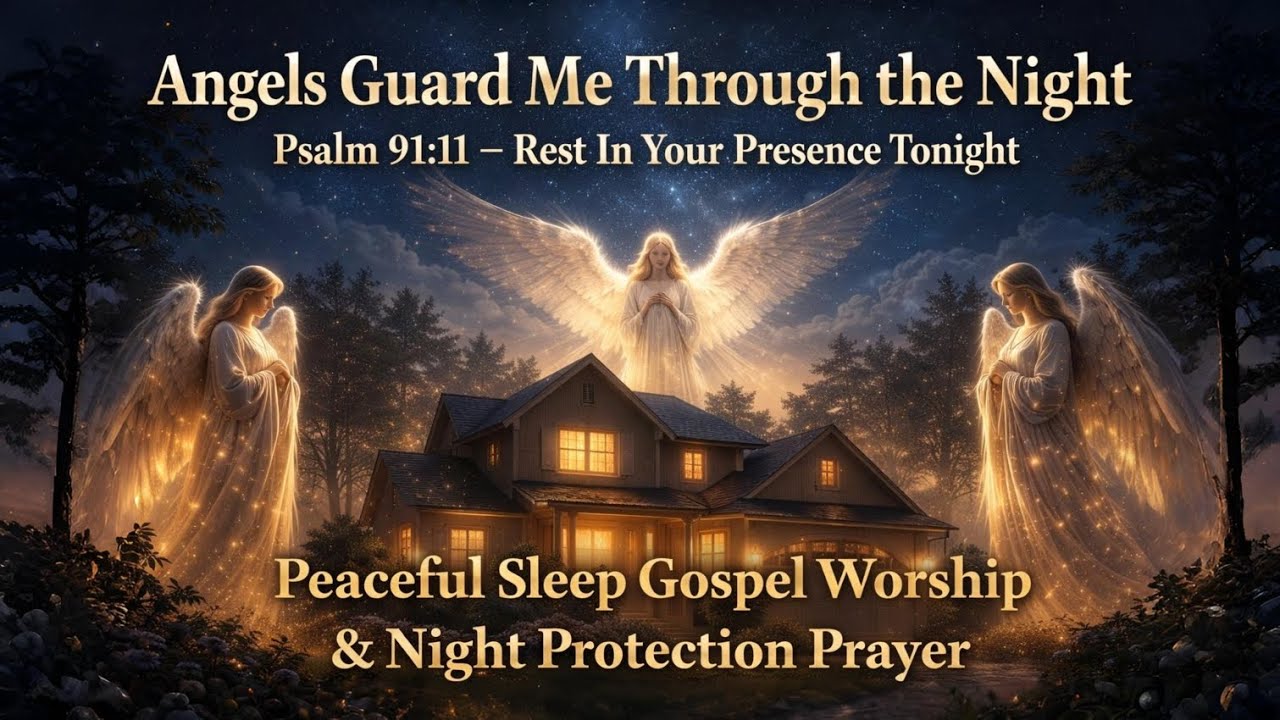 Angels Guard Me Through the Night | Psalm 91:11 – Rest In Your Presence Tonight | Sleep Gospel