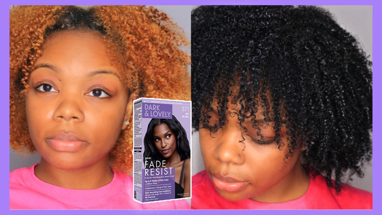 Dying Bleached Natural Hair Jet Black AT HOME ft Dark & Lovely Hair Dye