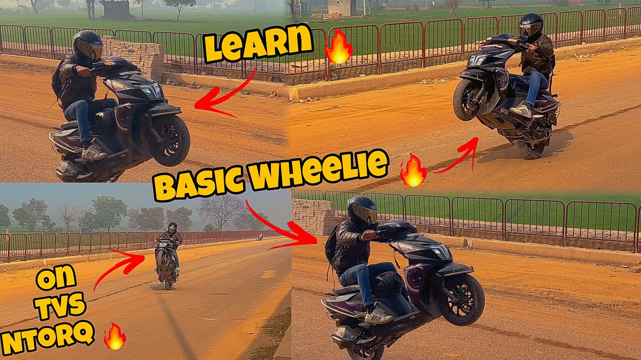 Learn How to do Basic Wheelie on Tvs Ntorq 🚀🔥