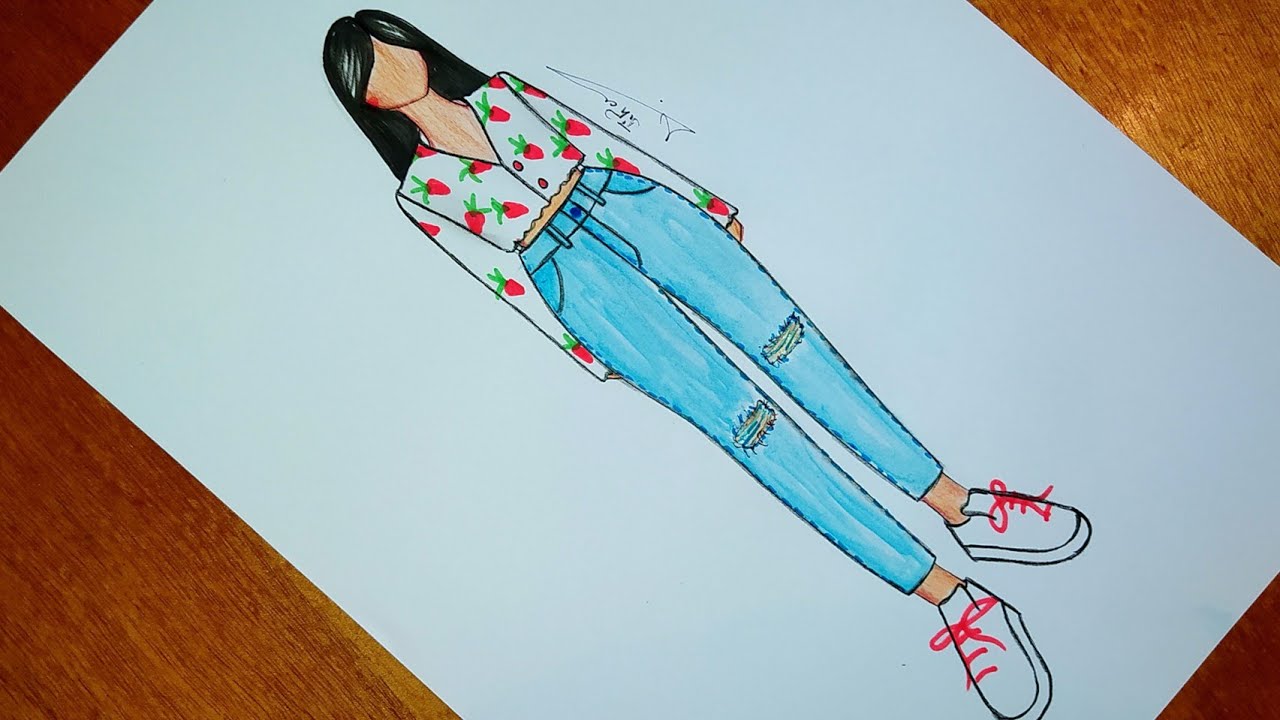 تعلم رسم أزياء كاجوال لفصل الربيع خطوة بخطوة 2 | رسم أزياء كاجوال | رسم سهل