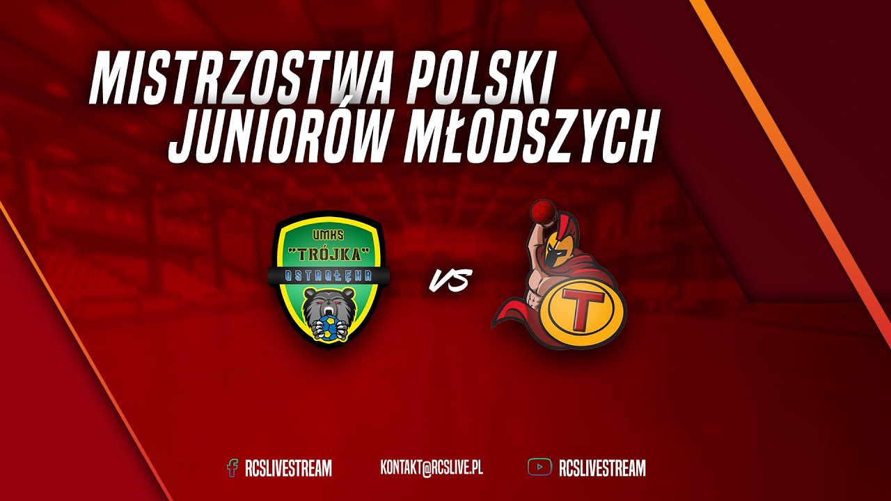 LIVE MECZ: TRÓJKA OSTROŁĘKA vs TYTANI WEJHEROWO | MISTRZOSTWA POLSKI JUNIORÓW MŁODSZYCH