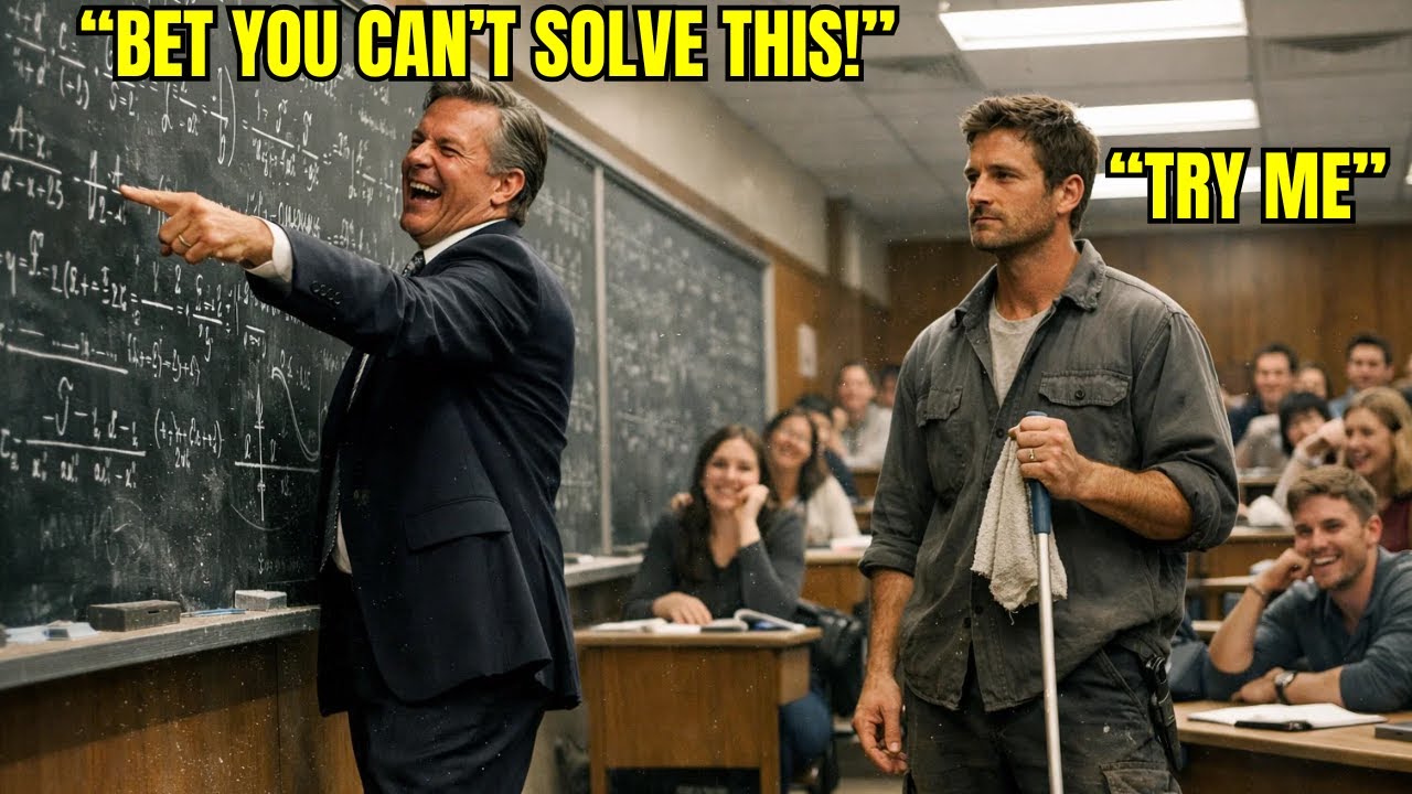 Elite Professors Try to Humiliate a Single Dad Janitor — Have No Idea He's a Math Genius!