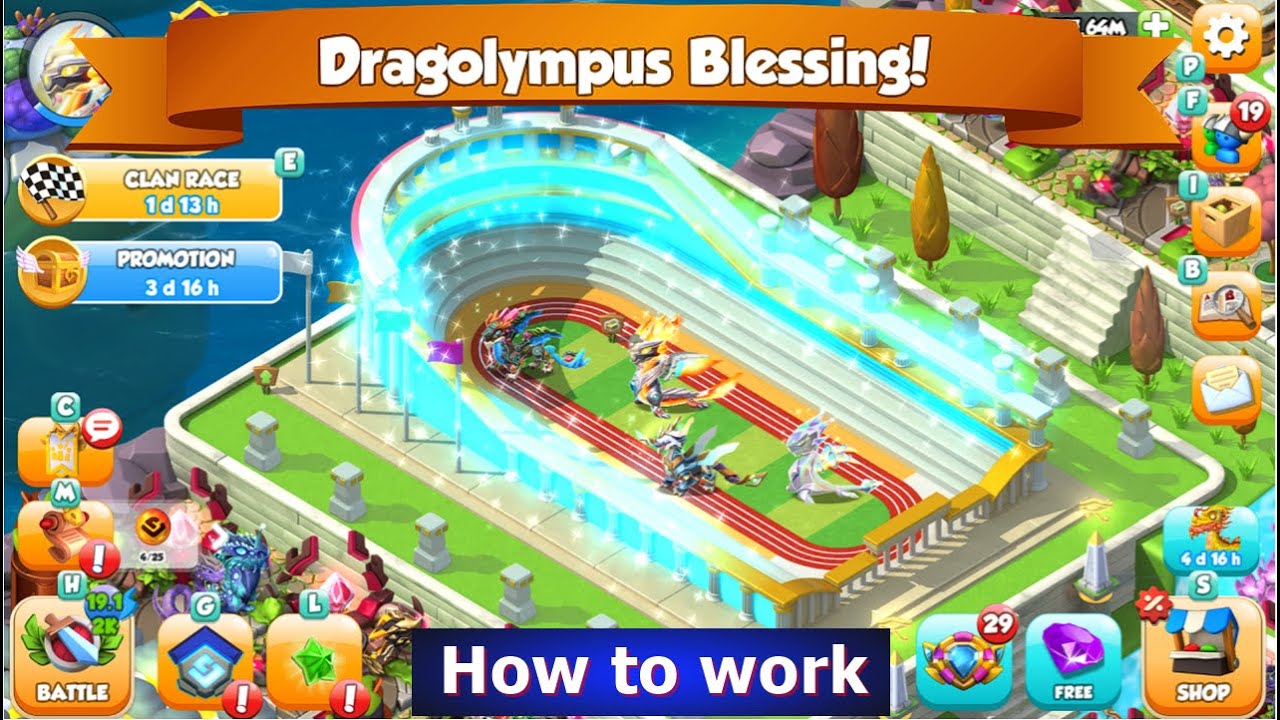 How to Work Dragolympus Habitat Blessing | Blessed Pandraconic island | DML