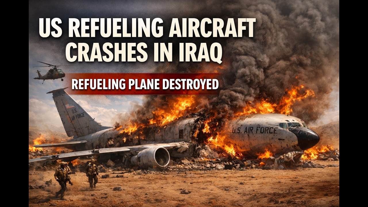 US Refueling Aircraft Crashes in Iraq | KC-135 Military Plane Crash | Breaking World News