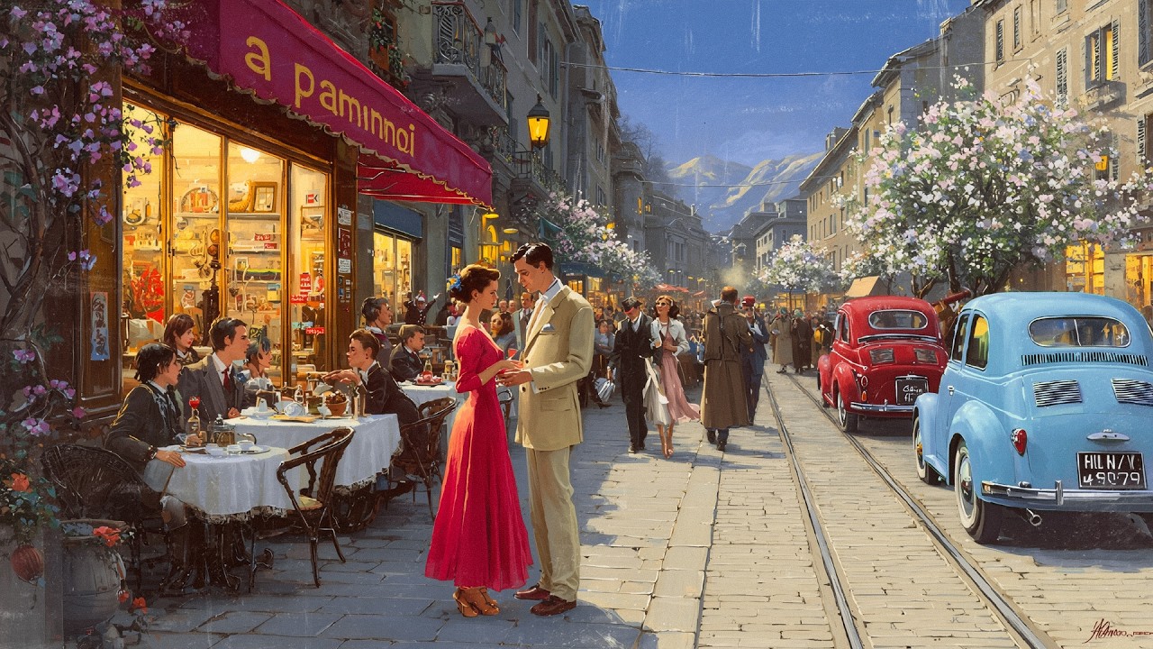 Springtime Romance in Old Europe 🌸 Timeless Vintage Oldies & Caf&eacute; Ambience