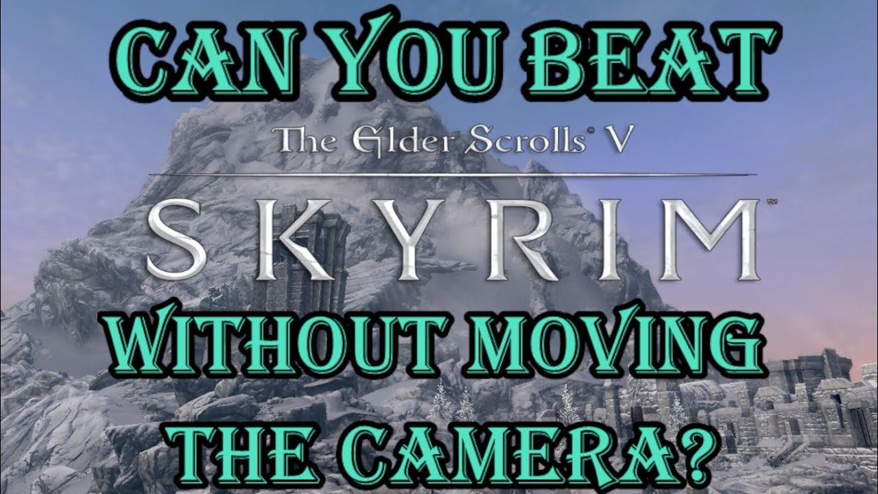 Can you beat Skyrim Survival mode without moving the camera?