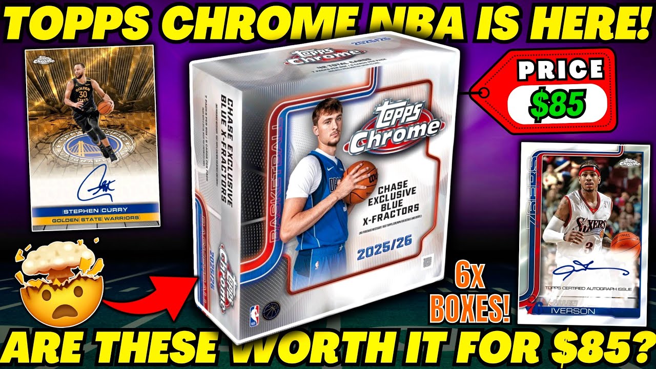 *TOPPS CHROME IS FINALLY HERE!🚨 2025 TOPPS CHROME BASKETBALL MEGA BOX REVIEW!🏀