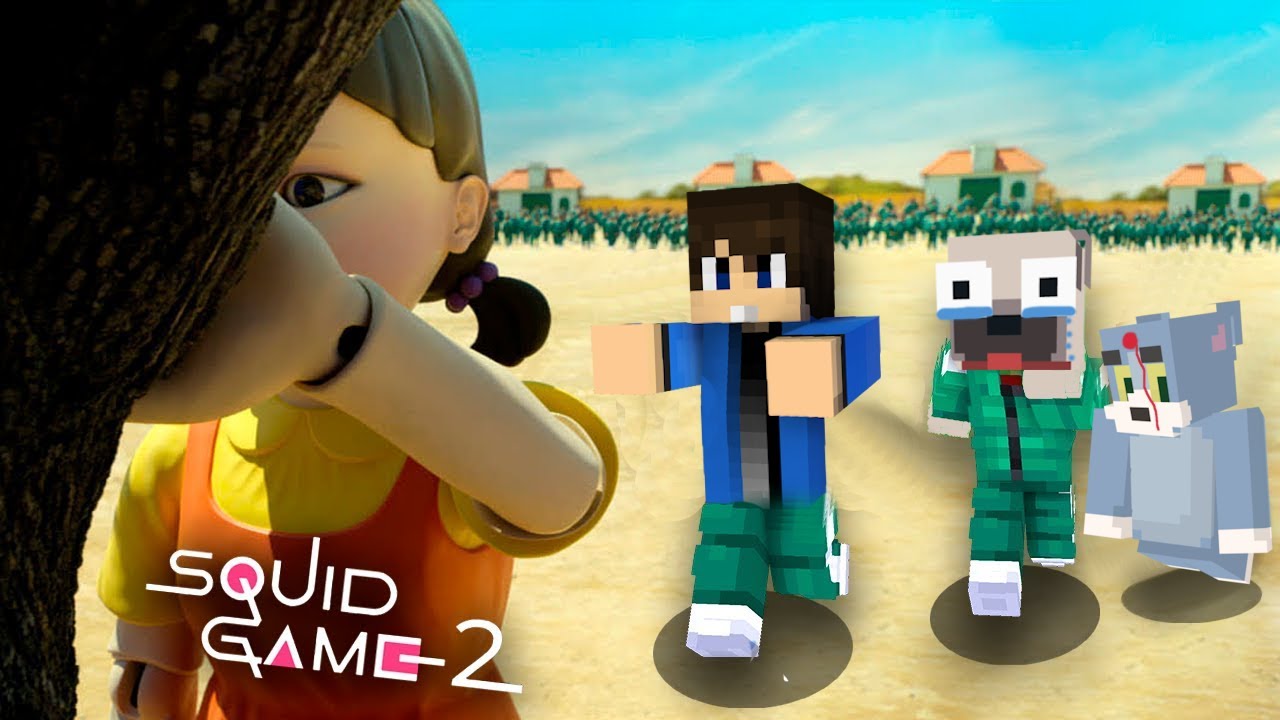 PIROS ÉS ZÖLD LÁMPA SQUID GAME TROLLKODÁS A MINECRAFTBAN!