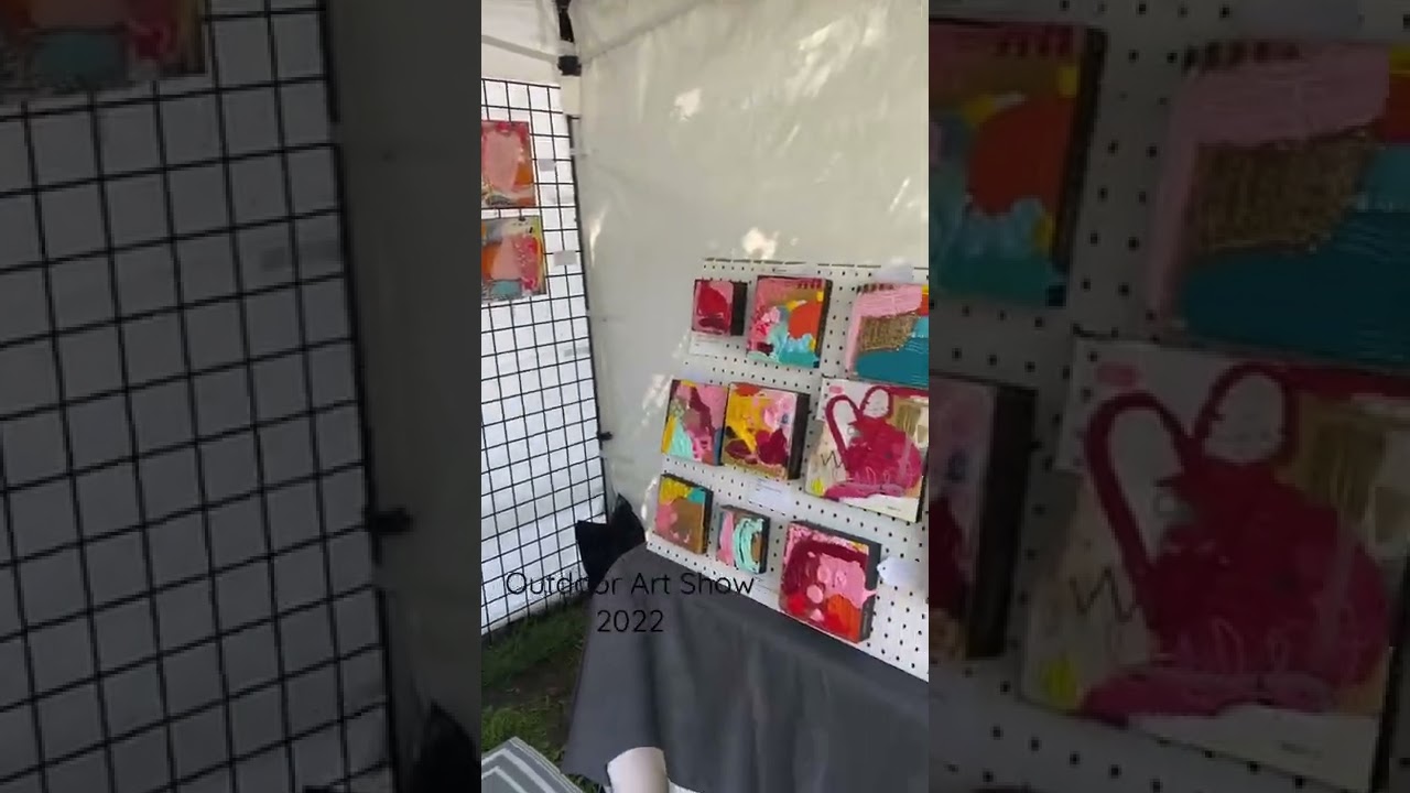 My outdoor art show display for The New Art Festival 2022. Ottawa Art Festivals