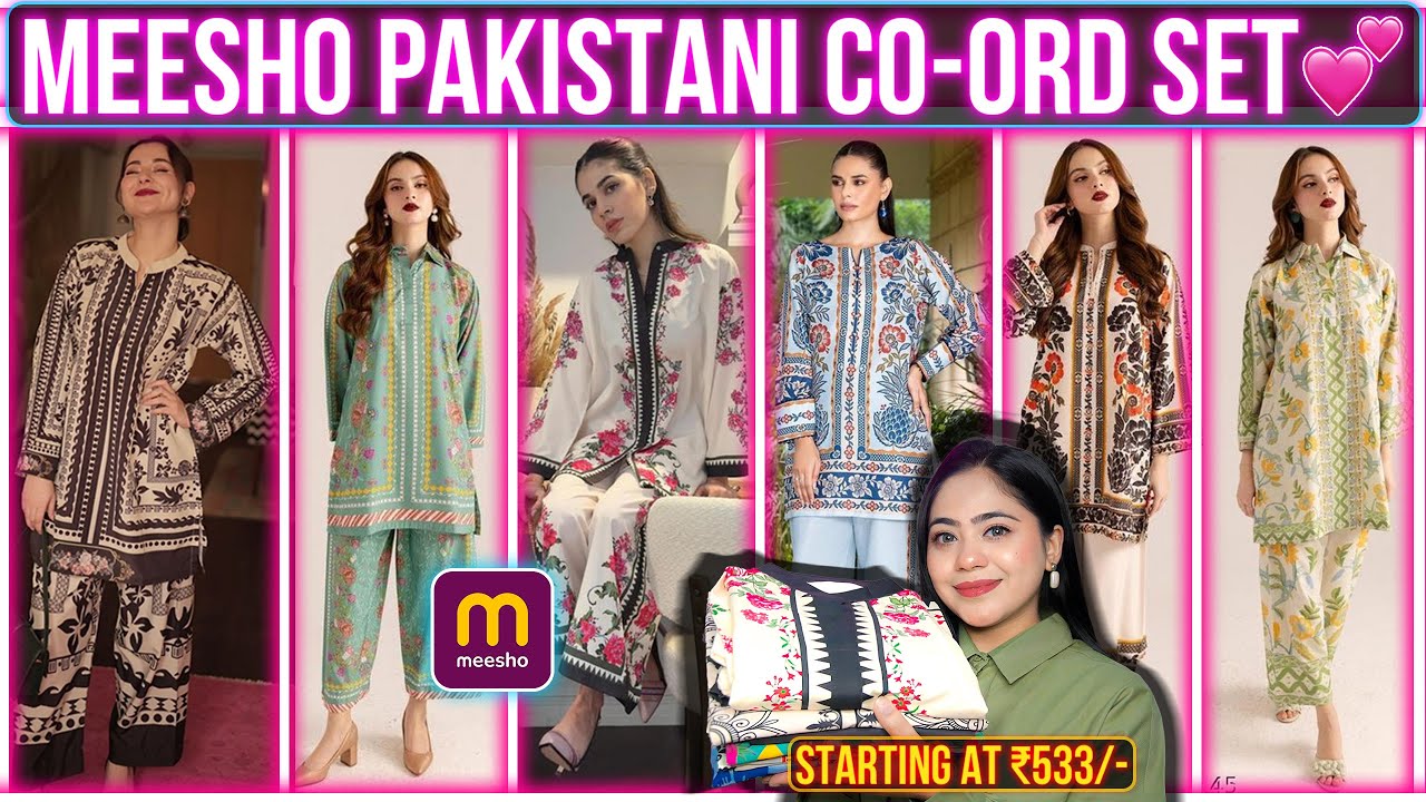 Meesho Pakistani Style Co-ord Set 💕| Trendy & Viral Co-ord Set✨| Ronak Qureshi