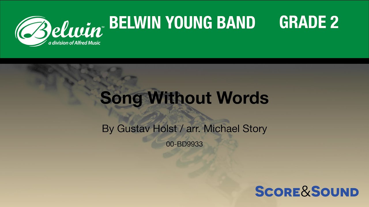 Song Without Words arr. Michael Story - Score & Sound