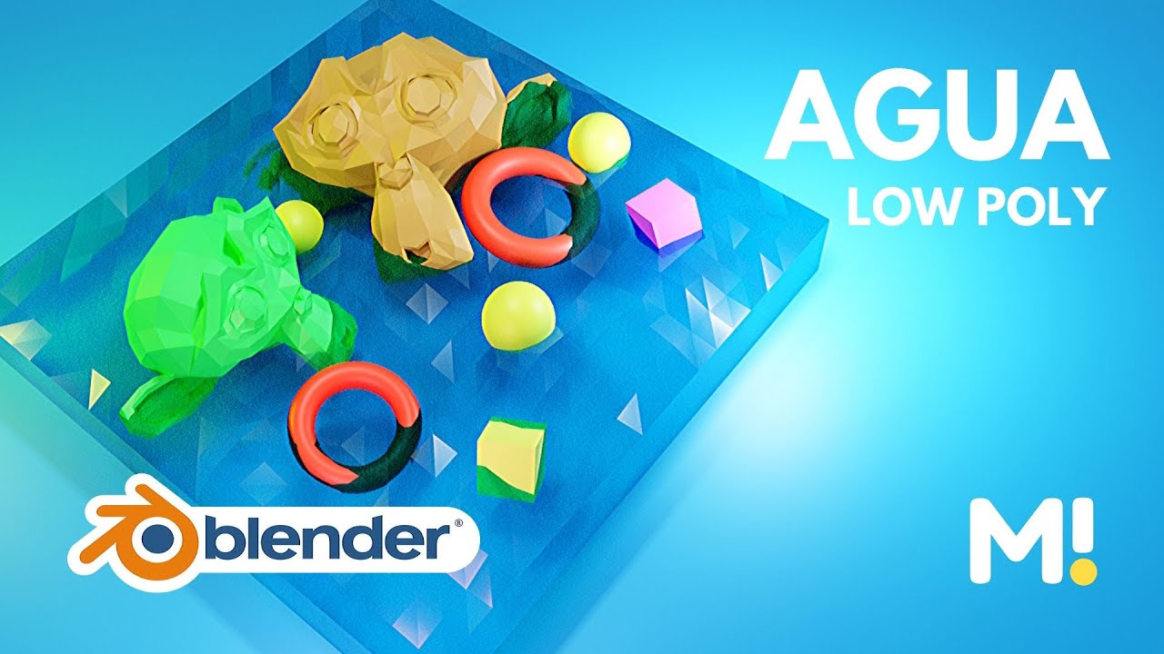 Blender | Crea agua en low poly