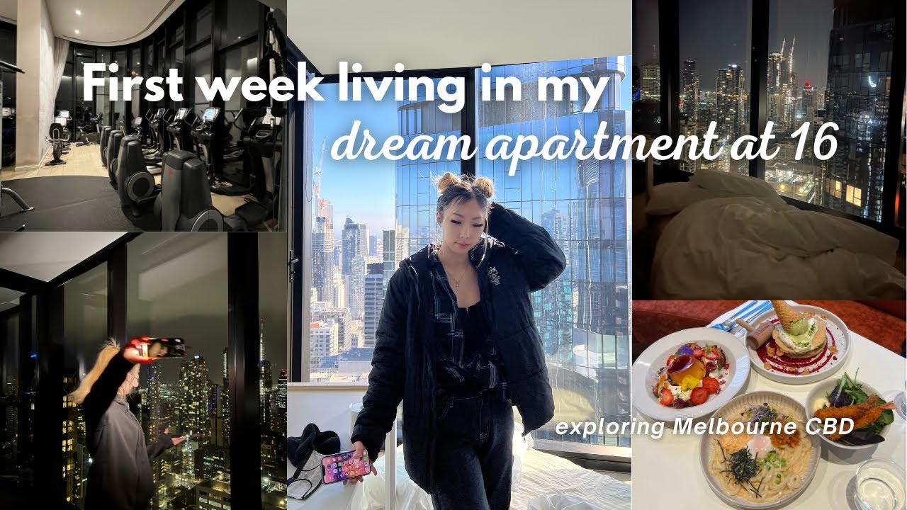 FIRST WEEK living in my DREAM APARTMENT at 16 | moving in and exploring Melbourne pt. 3