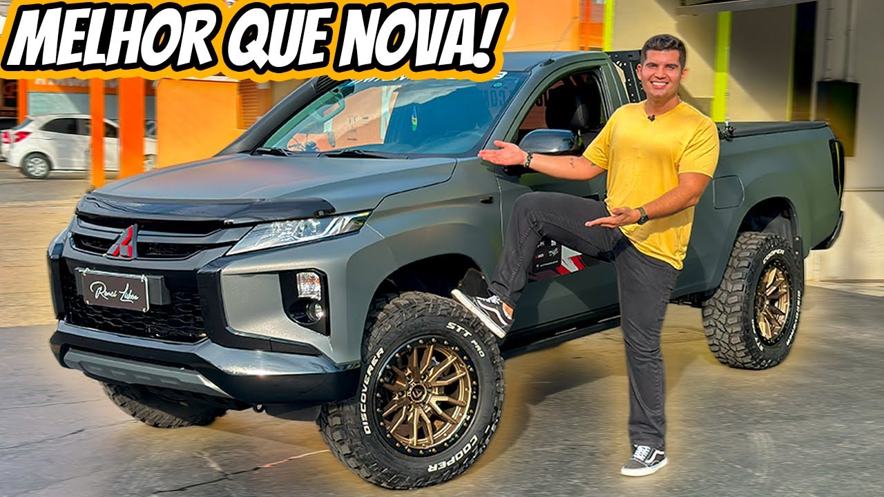 Mitsubishi L200 Cabine Simples 2022 - ÚNICA NO BRASIL super MODIFICADA pra trilha!