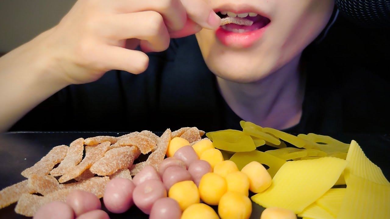ASMR Popular Japanese Gummies Eating Sounds