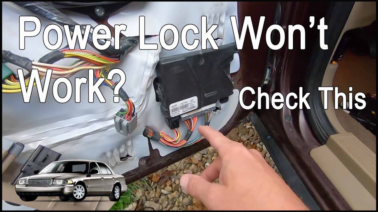 Crown Victoria Drivers Door Module Replacement - Drivers Door Won't Lock