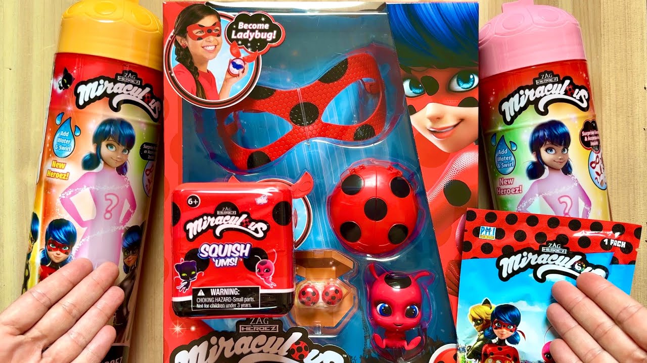 Miraculous Ladybug Magic Heroez Water Reveal Marinette ASMR Transformation Surprise Unboxing dolls