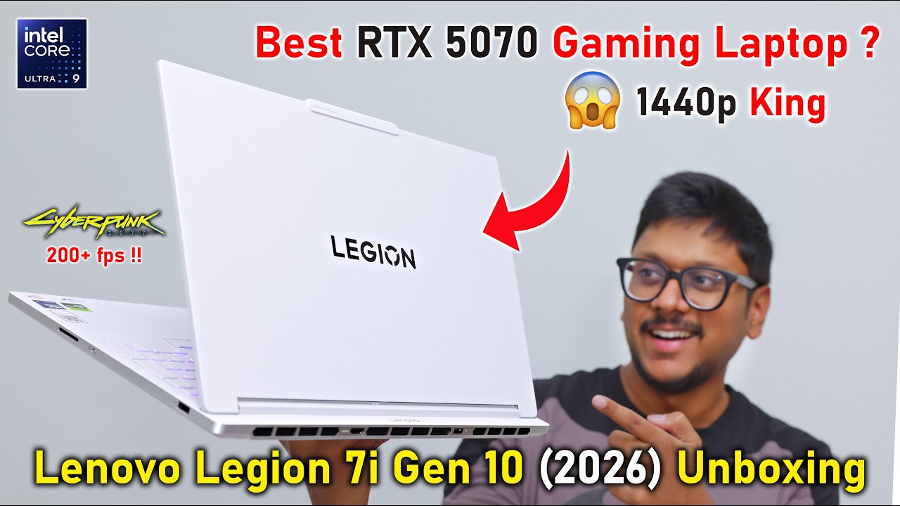 Best RTX 5070 Gaming Laptop..? 😱Lenovo Legion 7i (2026) Intel Core Ultra 9 Review🔥