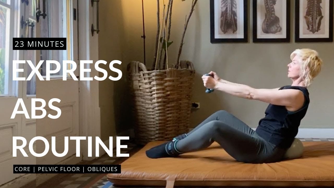 Express Abdominal Workout | Pilates Ball Routine | 💪💪💪  |  ⌛ 23 mins