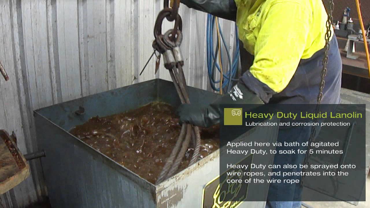 Lanotec - Cleaning, Lubricating and Protecting Wire Rope