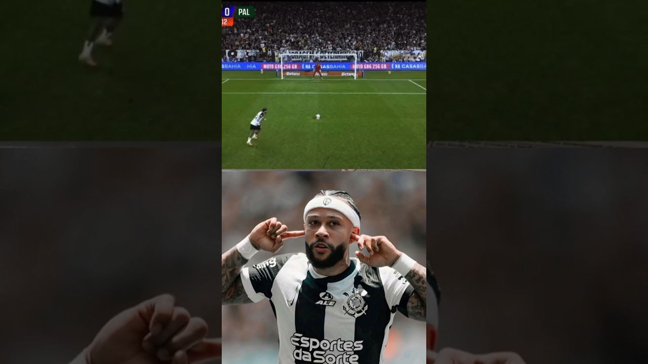 MEMPHIS PERDEU P&Ecirc;NALTI E EU FIQUEI COMO KKKKK #corinthians #memphis #palmeiras