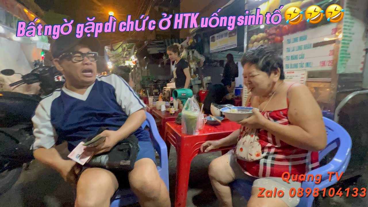 Bất ngờ gặp dì chức ở HTK uống sinh tố 🤣🤣🤣🤣