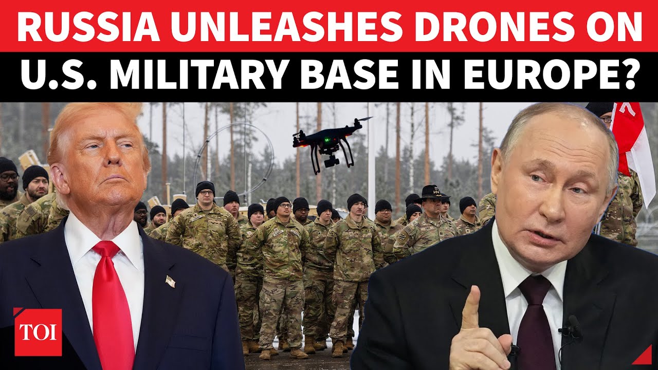 Russia Unleashes Drones On U.S. Military Base In Europe After Trump Attacks Putin Missile? | Watch