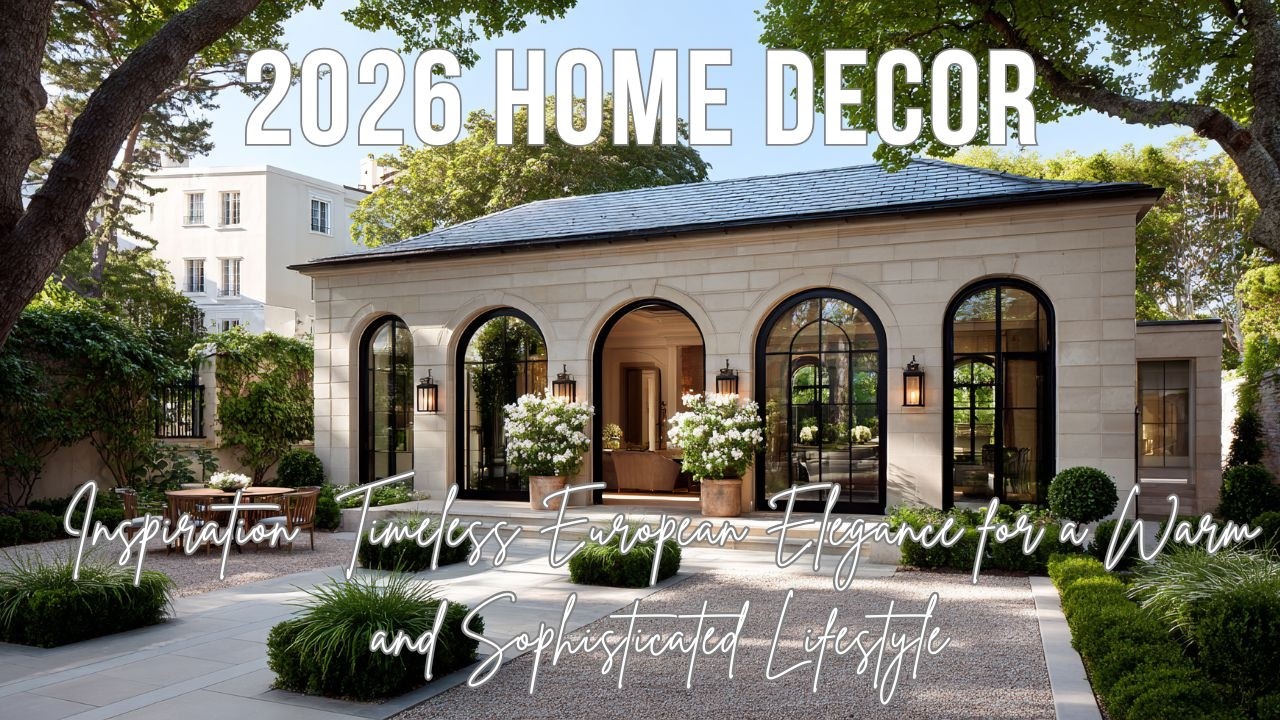 2026 Home Decor Inspiration  Timeless European Elegance for a Warm and Sophisticated Lifestyle