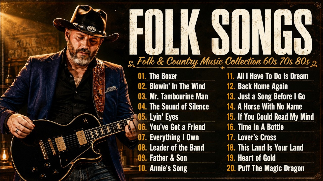 Folk & Country Music Collection 🌟 John Denver, Jim Croce, James Taylor, Don McLean | 60s 70s 80s
