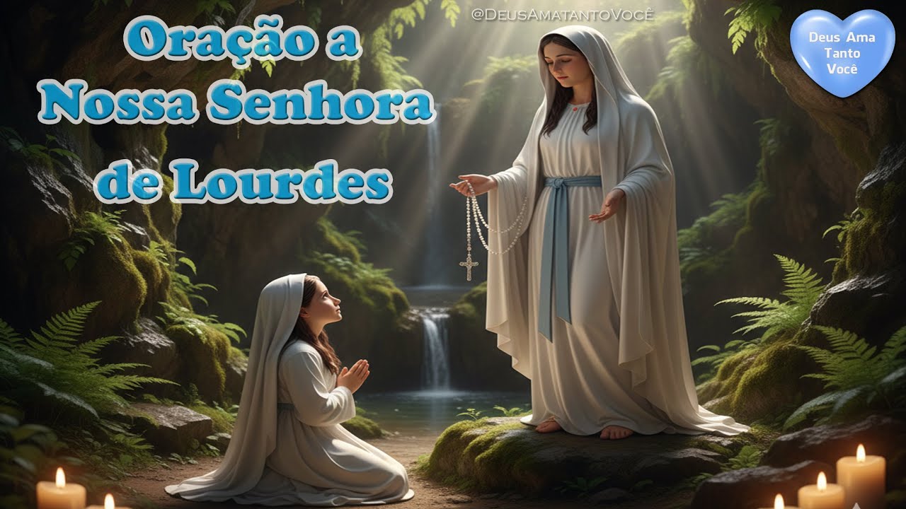 Oração a Nossa Senhora de Lourdes 🙏💙