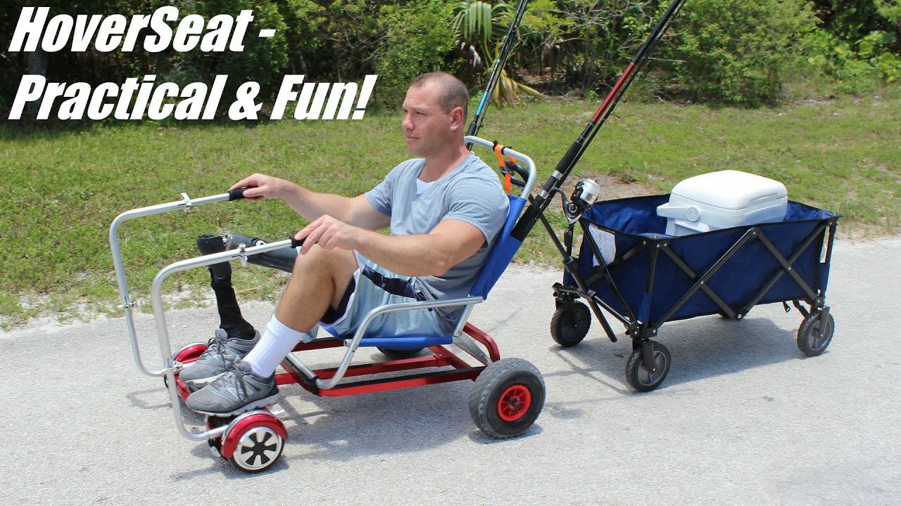 HoverSeat Hoverboard Attachment with Manual Handle Operation