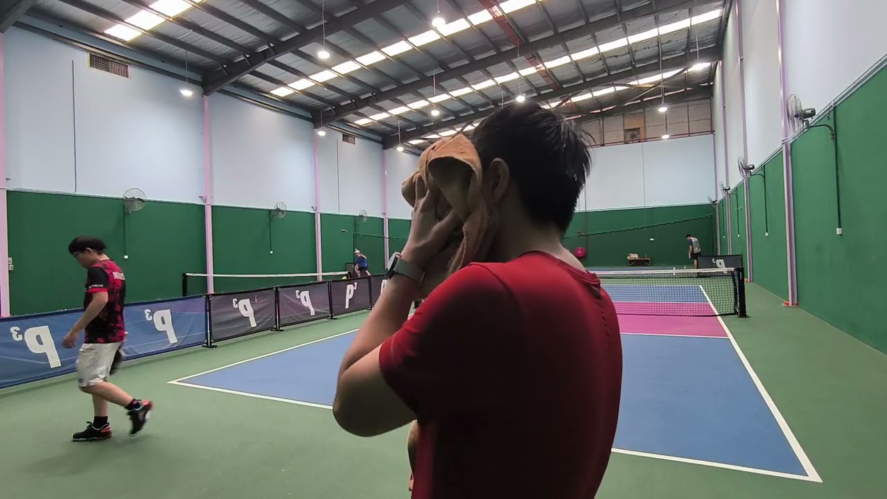Top squash player Jo wen face off w 2 top pickleballers in singles Jeff chua n etc December 13, 2025