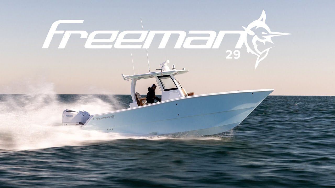 NEW 29' Freeman Debut at Miami Boat Show!! Epic Shrimp and Cook off Dock!