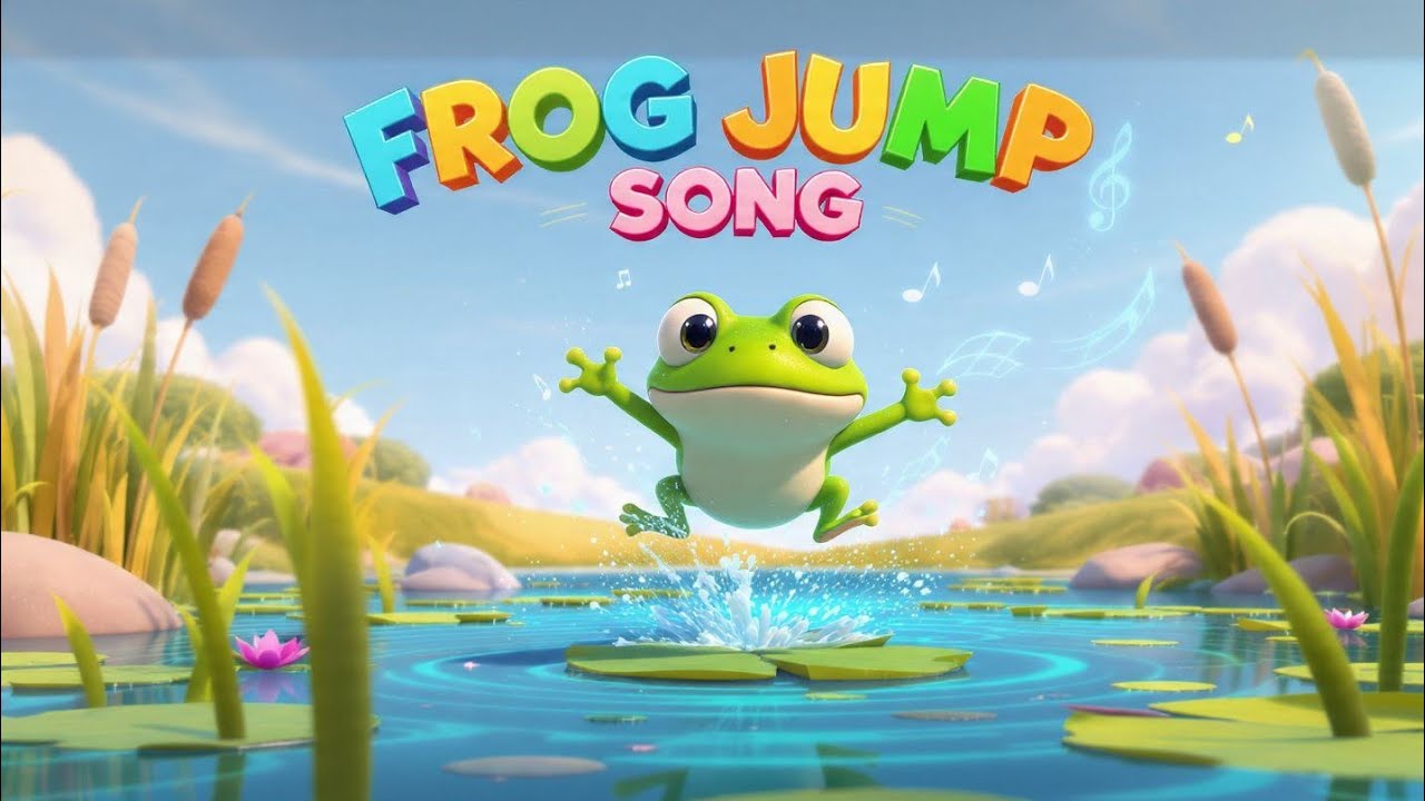 🐸🌿 FROG JUMP SONGJump-Jump to the Pond | Kids Action Rhyme@rhymesofwonder