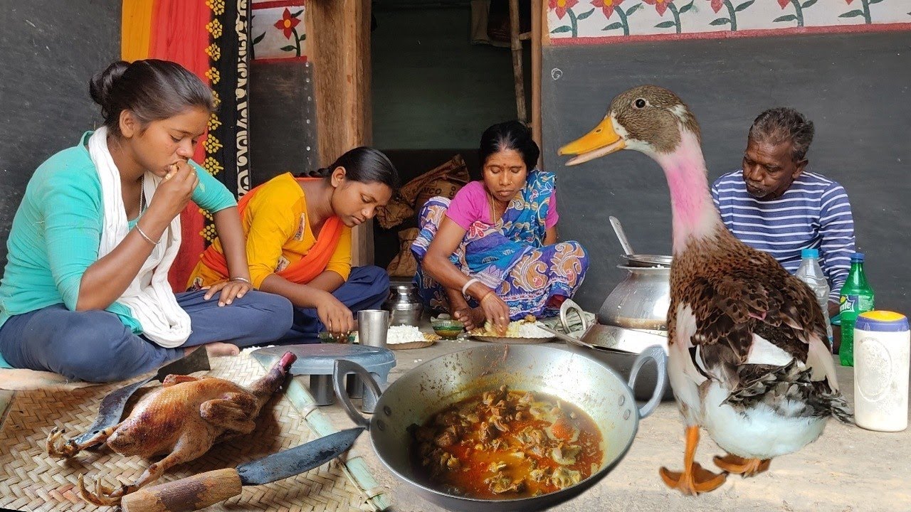 DUCK MEAT CURRY | Cooking By Village Tribe People || Duck Curry Recipe