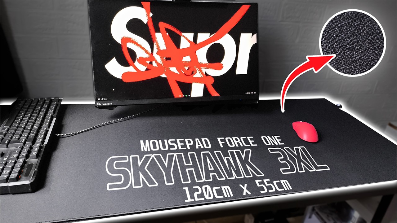 O MELHOR MOUSEPAD Competitivo 1200x550mm | BONITO, BOM E BARATO! | SKYHAWK 3XL - Unboxing e review