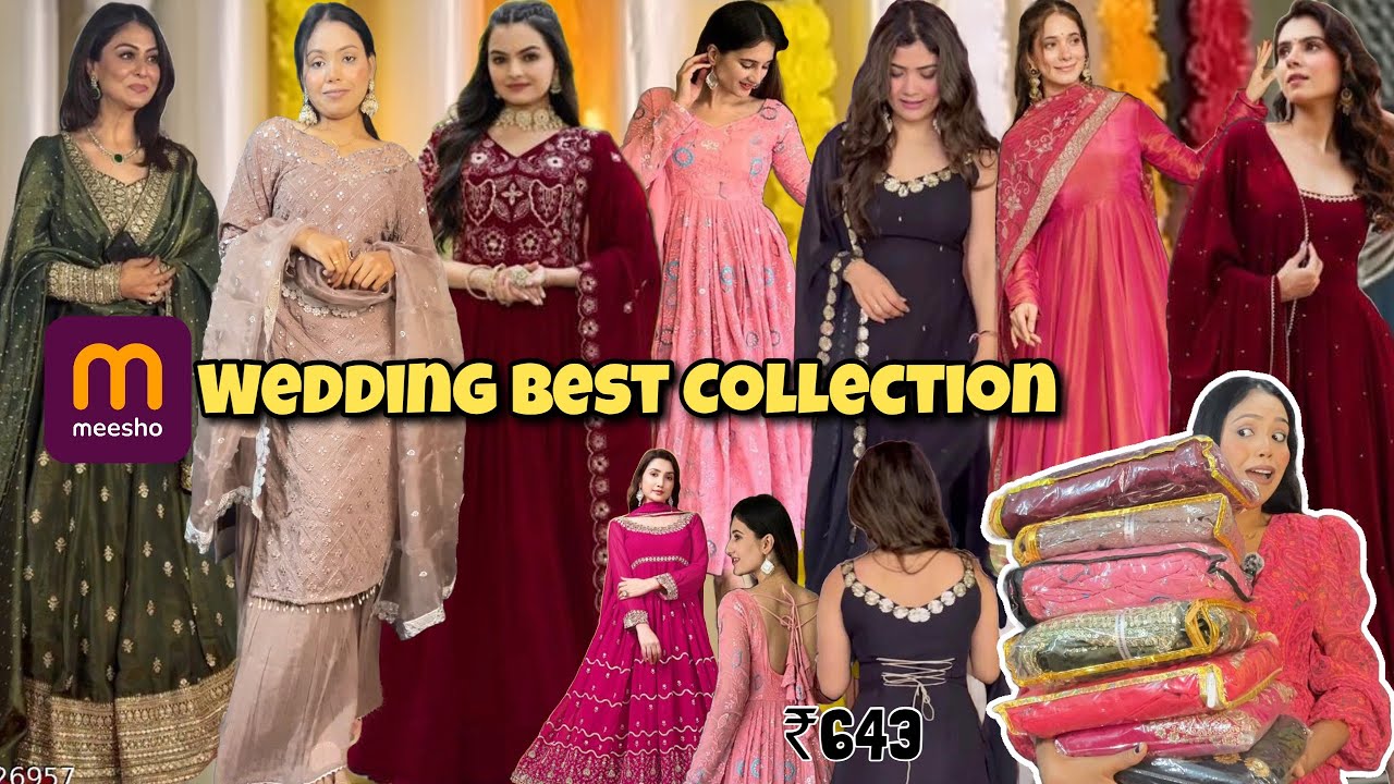 Meesho Best Wedding Collection | Meesho Anarkali, Gown & Kurta Sets I Under ₹643 #meesho #meeshohaul