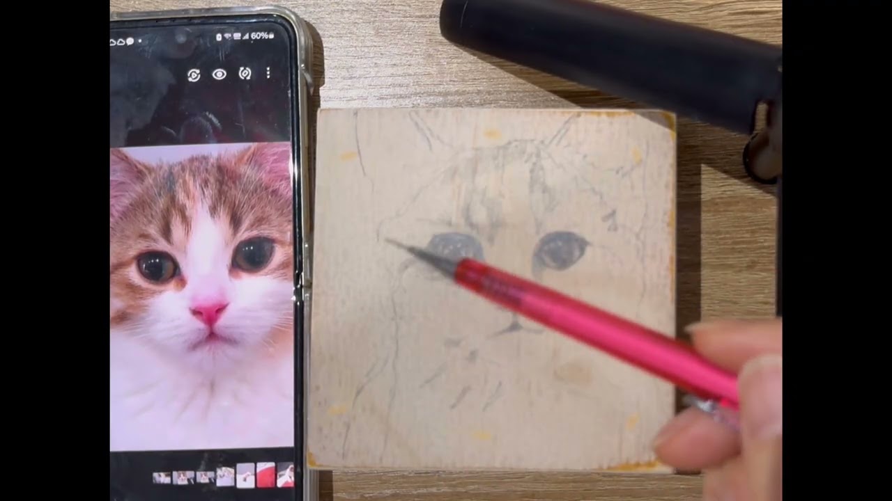 고양이 집사의 그림 일기' 미니판넬10*10 #cat #art #painting #drawing #cute #고양이