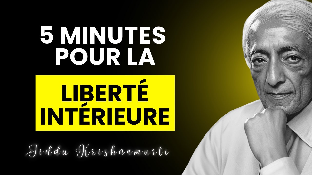 Krishnamurti révèle la clé ignorée pour dissoudre l’anxiété immédiatement