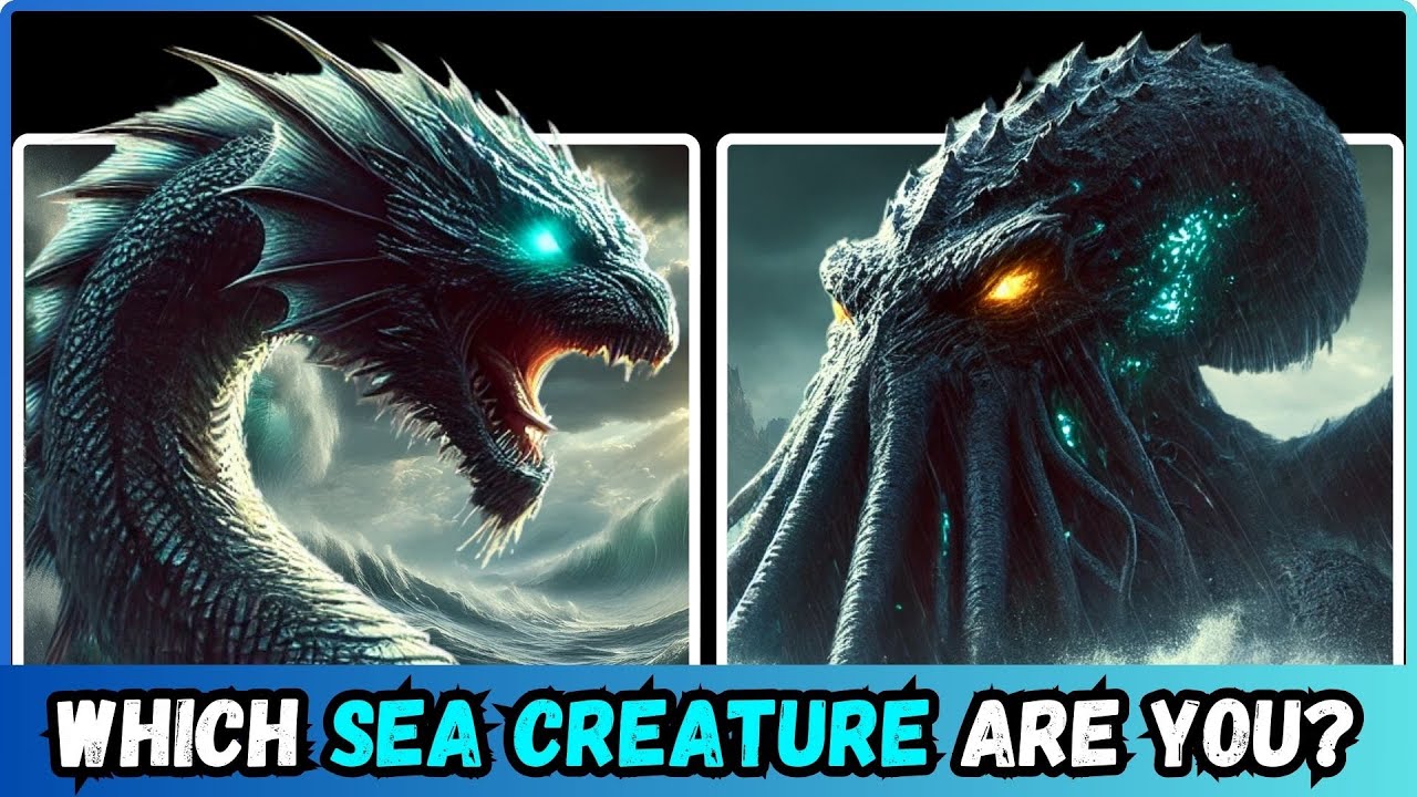 Какое вы мифическое морское существо? 🐙🐉🦀🐍Забавный тест на личность😍