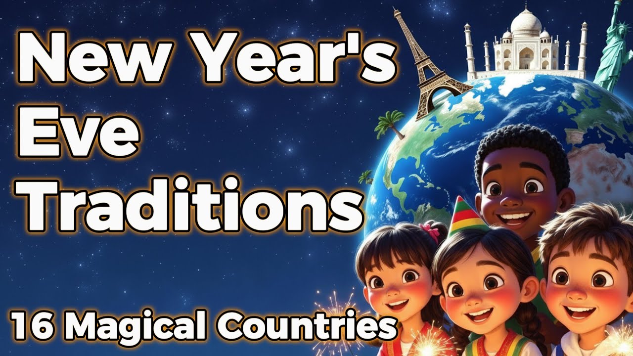 New Year's Eve Traditions Explained 🎉 Japan, China, Spain & More for Kids | The Little Argonauts