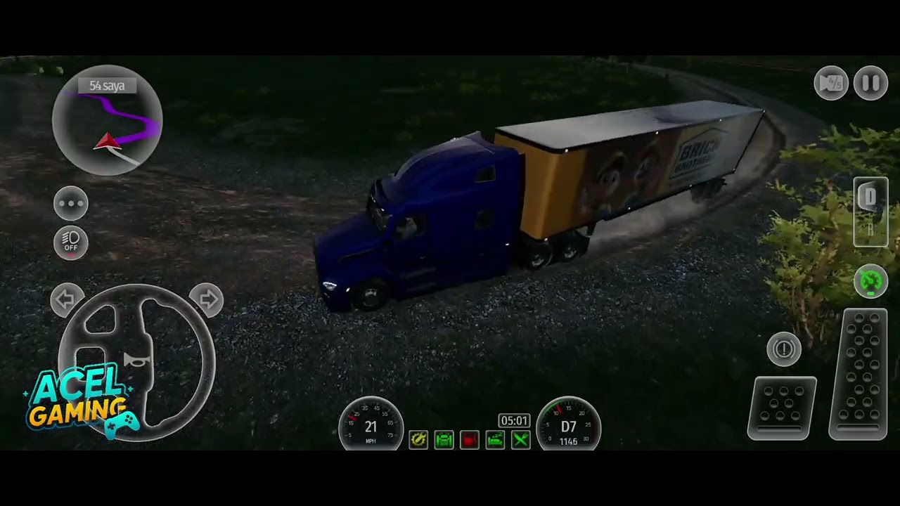 Mengambil kontainer di tambang antar ke gudang | Gameplay | truck simulator Drive USA