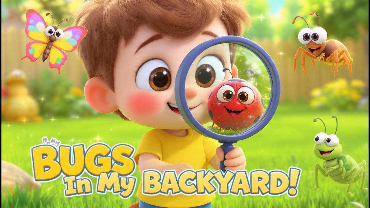 “🐞 Bugs in My Backyard! | Fun Learning Song for Kids | Animals & Insects | Preschool Education”