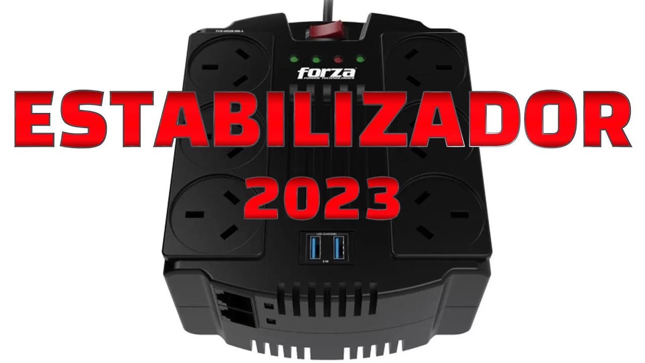 Mejor Estabilizador de tensión para computadoras PC consolas televisores Forza FVR Series 1202USB-A