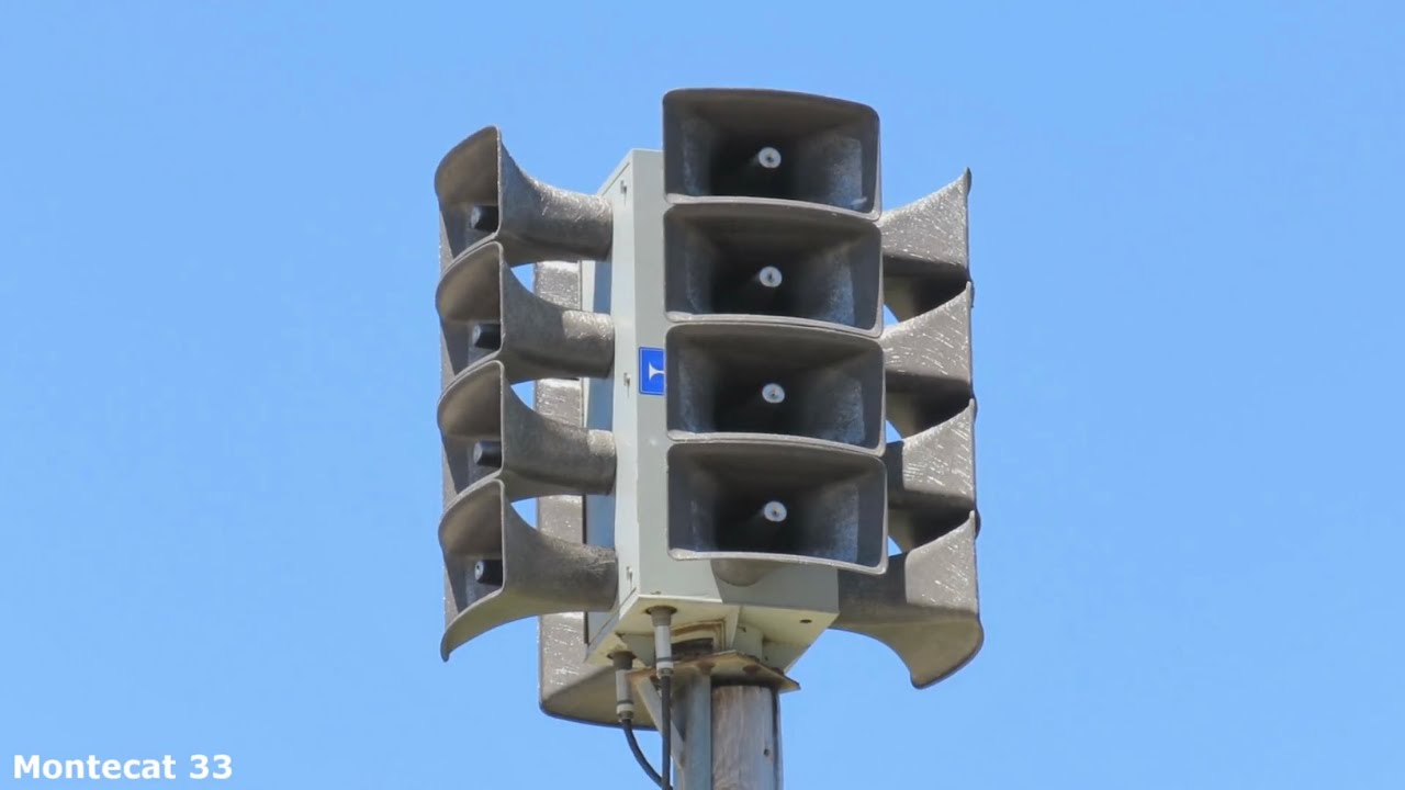 Sick ASC Alertronic AL-8000 Siren Test, Alert and Attack, St. Francis, WI