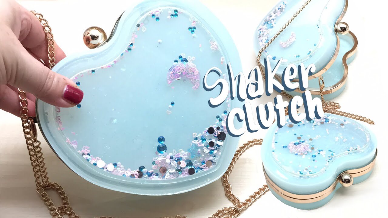 Heart Shaker Clutch (handbag)- Miniature Sweet kit- Resin- DIY