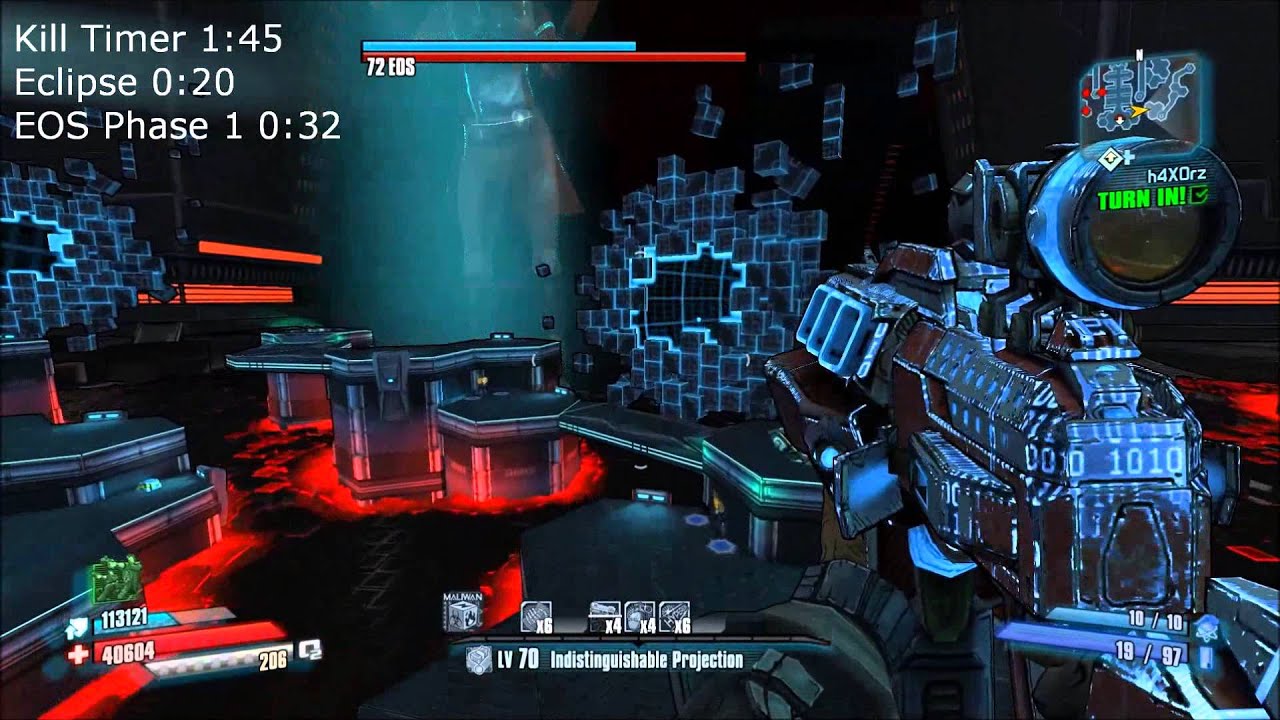 Level 70 Jack vs Eclipse and EOS, Borderlands:TPS